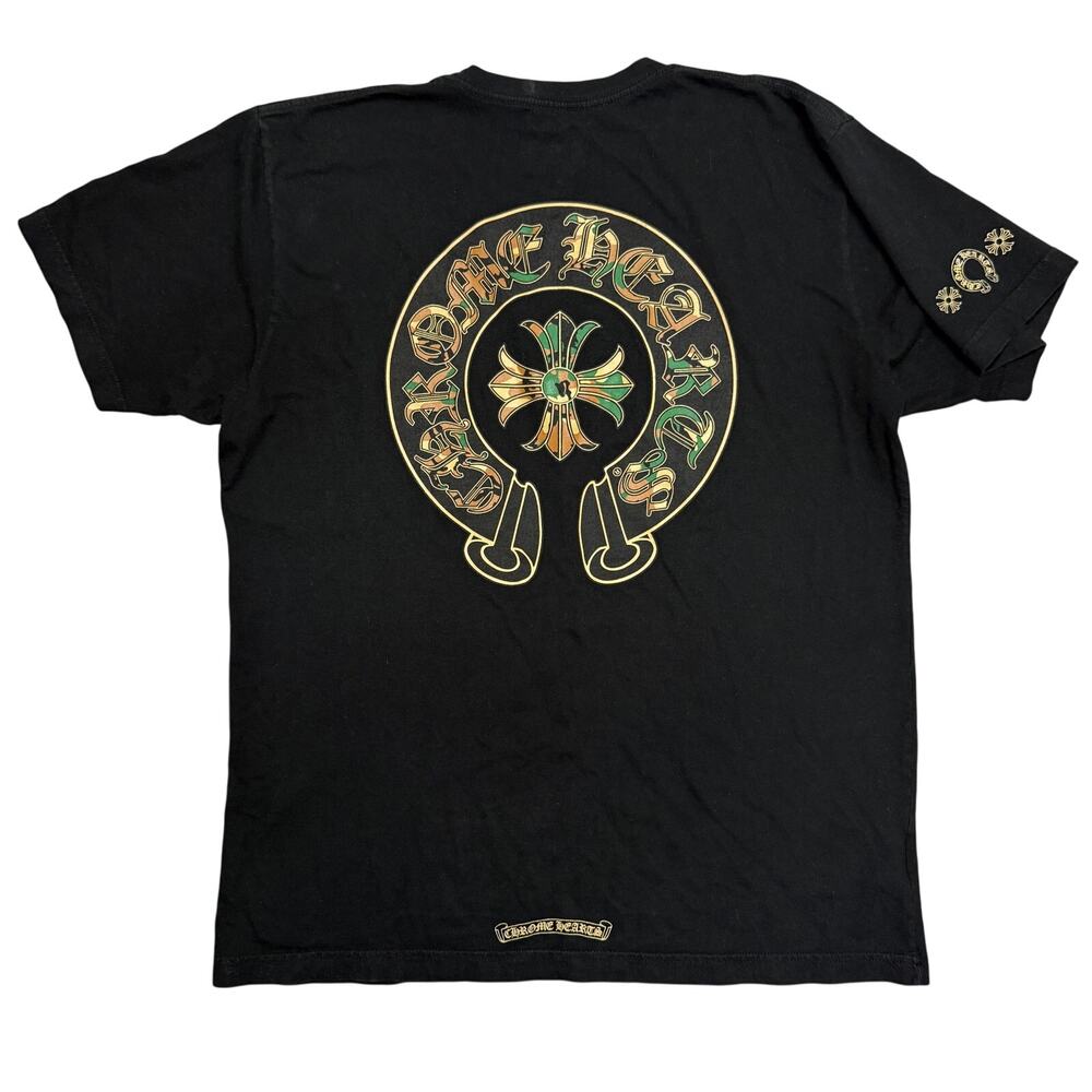 Chrome Hearts Camo Horseshoe T-Shirt XL